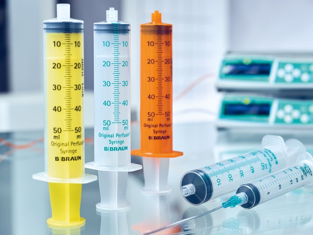 Sprutor för B. Braun Perfusor@-pumpar
