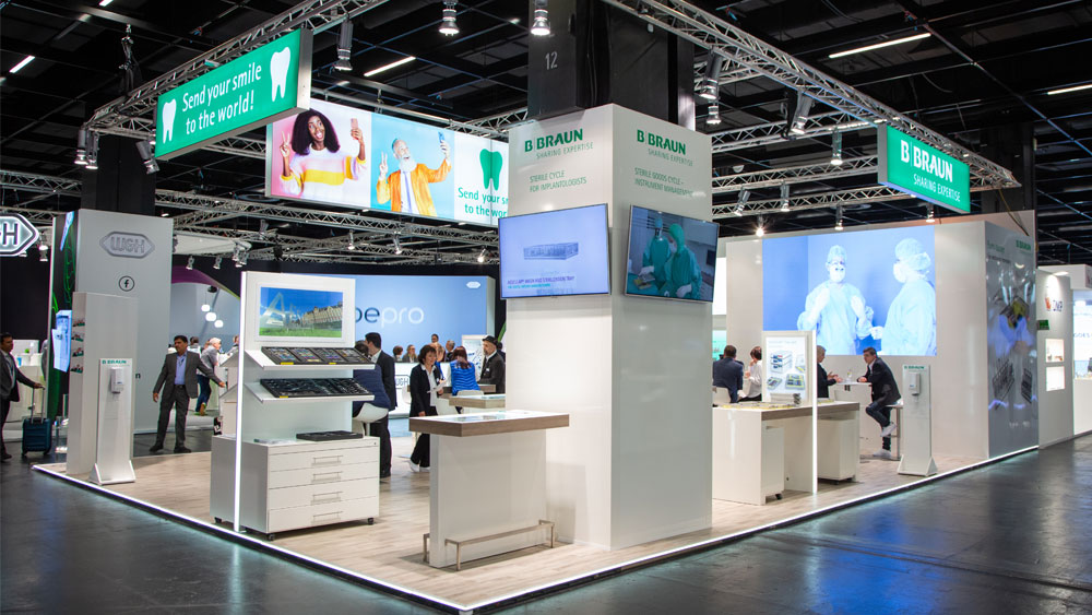 Utställningsmonter för B. Braun Dental Care